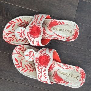 Juicy Couture orange slide sanda